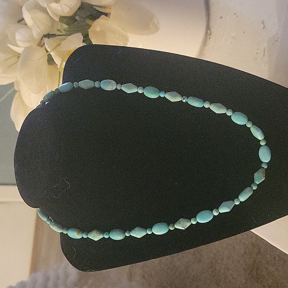 Estate 925 Sterling Turquoise Necklace